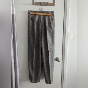 Vintage Gray Wool Trousers